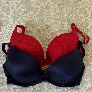 Aerie 32C add two cup size push-up bra